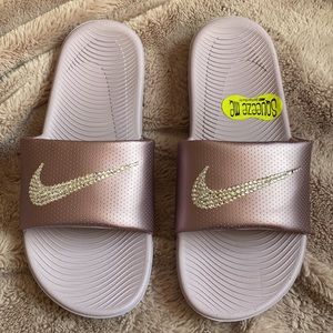 Custom Bling Nike Slides